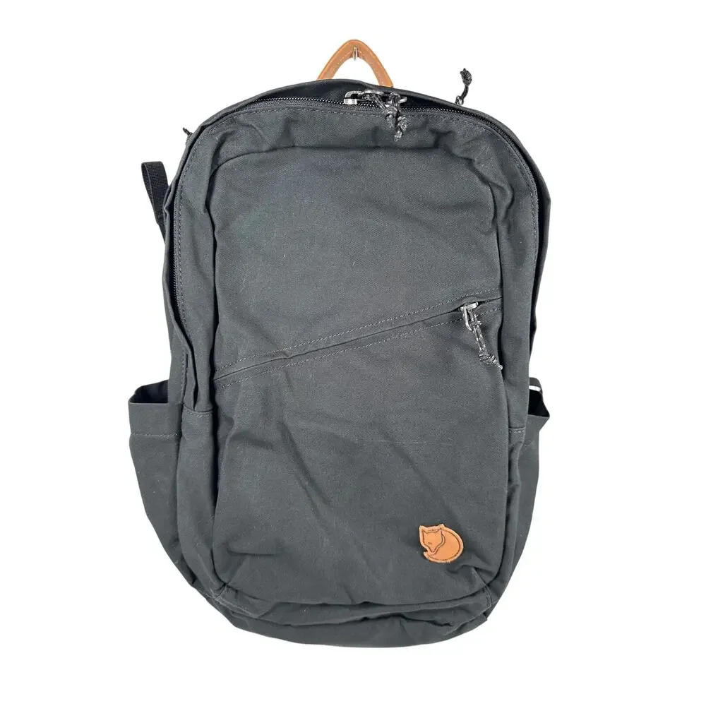 Fjallraven Raven‎ 28L Backpack Övik F23345 Black Port Laptop Ready 10 Pockets